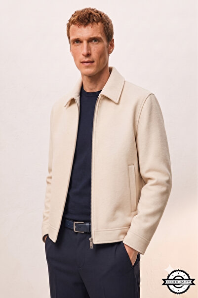 KOCCI Zra Model Four Seasons Comfortable Fit Men's Short Cashmere Coat Jacket...