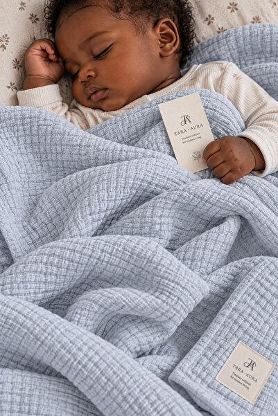 100% Cotton 4 Layer Muslin Baby Blanket