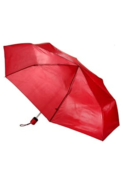 OEM Red Manual Folding Rain Umbrella 53cm