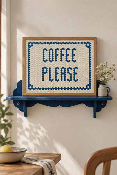 COFFE KAHVE AHŞAP ÇERÇEVELİ POSTER Pinterest Stil Pastel Tonlar Mutfak Dekorasyon Ev Stili Kahve Köşesi PEMBE COFFETIME