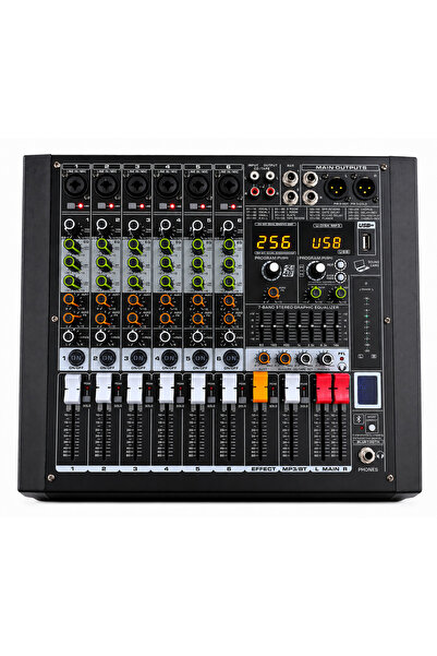 Generic Brand Mixer audio, 6 canale, 2 x 450W, Amplificat, 256 Efecte DSP, st...