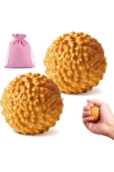Yelajoy 2Pcs Wooden Massage Ball Set for Foot Back Pain Relief
