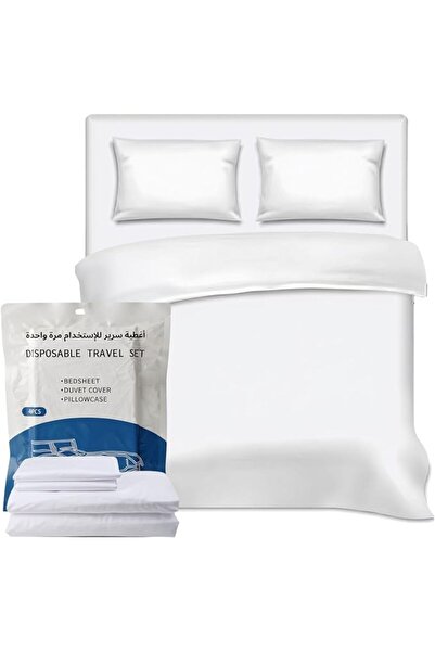 Home Zone 1 Pack Disposable Sheets for Travel - Disposable Bed Sheets King Si...