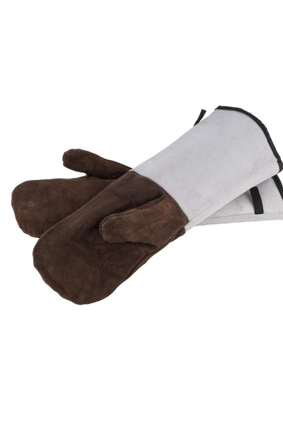 Aljazeera Trading Company Oven Gloves, Grill Gloves – Heat Resistant up to 250°C, Leather, Made in Germany