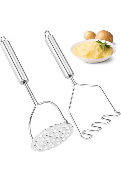 GENERAL Stainless Steel Potato Masher, 2 Pack Kitchen Utensils for Mashed Pot...