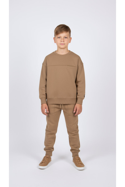 unbranded Boys' Sweatshirt Set - Camel - 12
