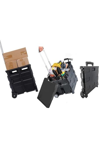 GENERAL ALSafi-EST Utility Cart, Portable Folding Shopping Trolley Cart, orga...