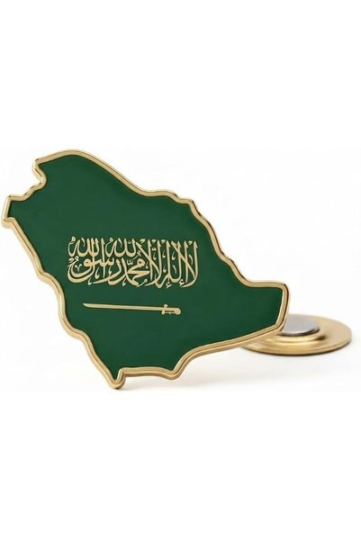 Generic بروش مغناطيسي لليوم الوطني السعودي، شارة خريطة المملكة العربية السعود...