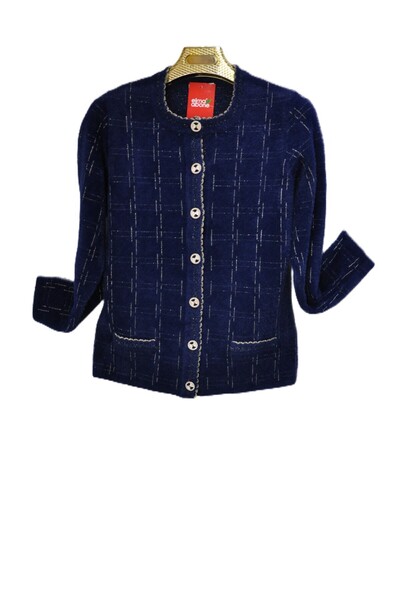 elma abone New Season Silvery Beard Short Cardigan