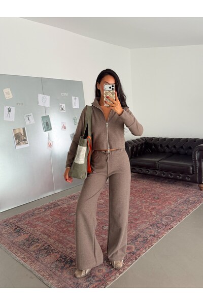myd Double Zipper Thessaloniki Set - Brown