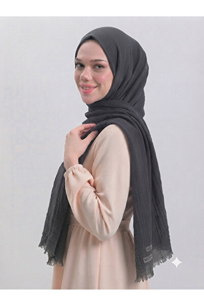 Nazellaa Poloist Bürümcük Shawl Light Smoked Brown