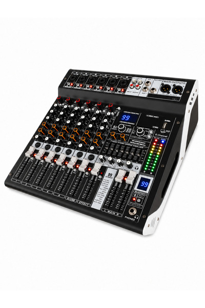 Generic Brand Mixer audio, 2 x 400W, 6 canale, 99 DSP digitale Efecte, Amplif...