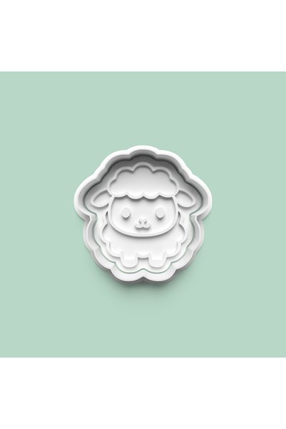 AKTASTORE قالب كوكيز لطيف على شكل خروف و قالب عجينة السكر 1013-8