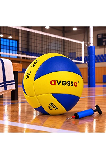 muonsports Çocuk ve Gençlere Özel Klasik Model Pompa Hediyeli 275 Gr Yapıştırma Voleybol Topu