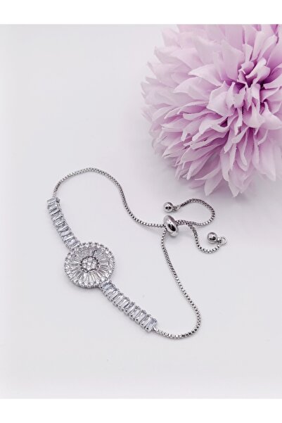 Generic Brand Silver Color Steel, Stone, Elevator Bracelet