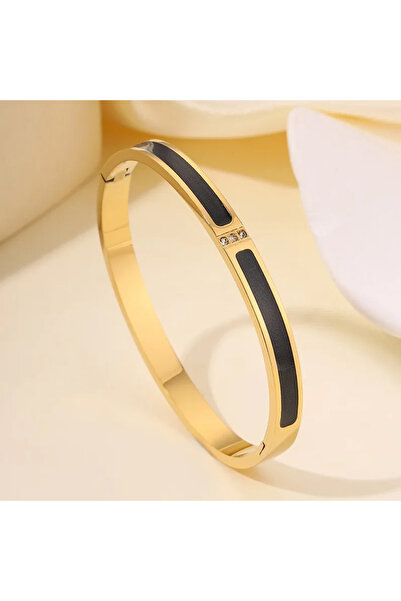 Choice Black C ZAKOL 5/1pcs Sparkling Zirconia Inlaid Stainless Steel Bracele...