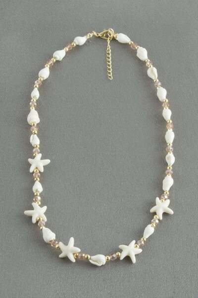 Angel Of Life Sea Star Crystal Natural Stone Necklace