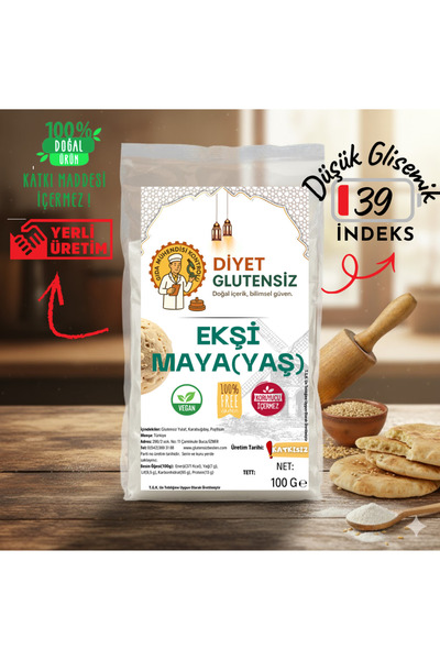 Diyet Glutensiz Glutensiz Ekşi Yaş (Aktif) Maya 100 gr