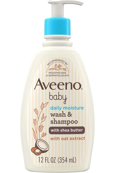 Aveeno Baby Eczema Therapy أفينو بيبي غسول وشامبو يومي مرطب 2 في 1، غسول وشام...