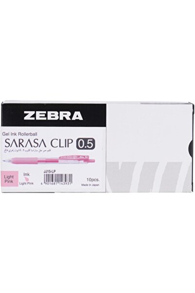 Zebra Pen قلم جل زيبيرا سارارسا قابل للتركيب، 10 قطع، مقاس 0.5 مم، لون وردي فاتح