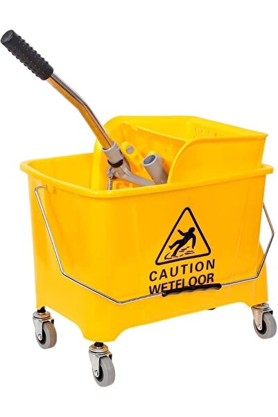 mastergold Bucket with Built-in Squeezer for Floor Cleaning 20L with Wheels |...