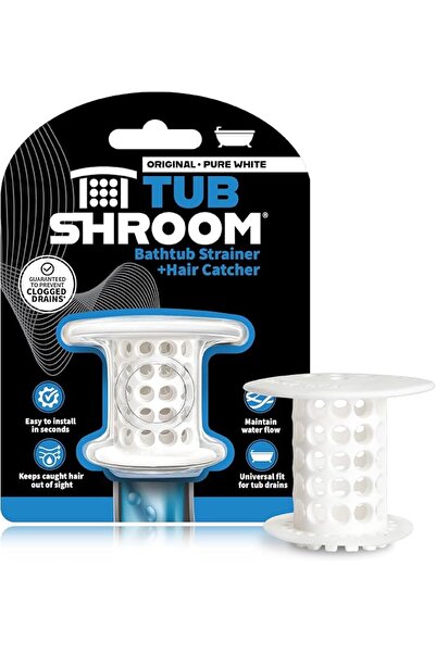 GENERAL TubShroom TSWHT454 the Revolutionary Tub Drain Protector Hair Catcher...