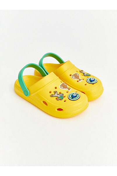 LC Waikiki Lcw Steps Yellow Boys' Sabo Slippers with Nevavm Difference