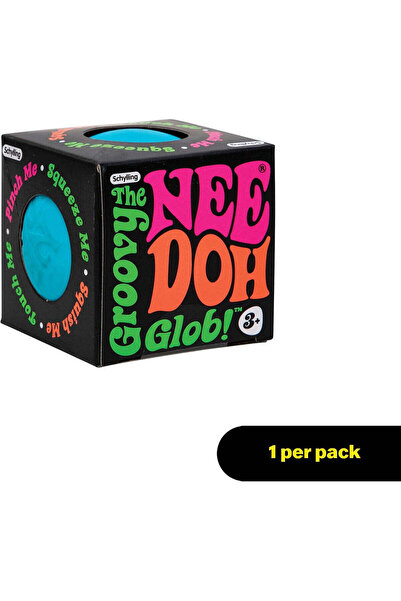Needoh Schylling Sensory Fidget Toy -The Groovy Glob - Ages 3 to Adult , Random 1pc (Random Any Color You Can Get 1pc)
