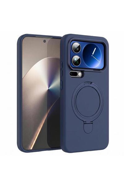 Microsonic Case Compatible with Mi 17 Pro Aura Stand Magsafe Navy Blue
