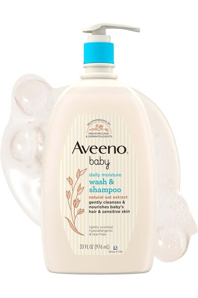 Aveeno Baby Eczema Therapy غسول وشامبو يومي لطيف للأطفال من أفينو مع خلاصة ال...
