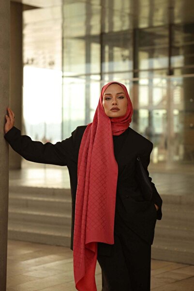 Imannoor Window Lattice Pomegranate Flower Ramy Jacquard Shawl 70X210