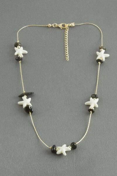 Angel Of Life Starfish Cracked Natural Stone Necklace