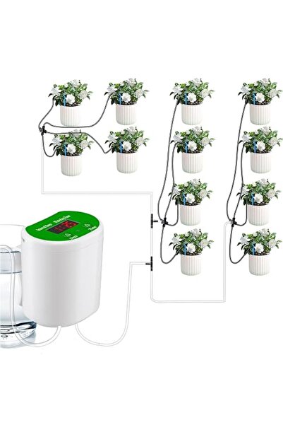 BIGTHREE Automatic Watering System, 12 Plants Drip Irrigation Kits, LED Displ...