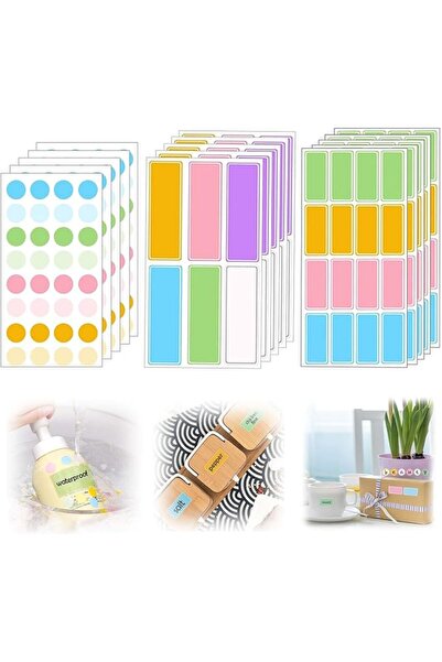 ELECDON Waterproof Labels NameTag Stickers, Bottle Labels Removable Label Sti...