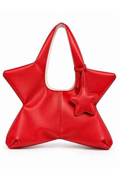 Tecer Bag Kadın Star Yıldız Form Star Charmlı El ve Omuz Çantası