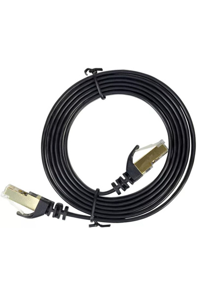 PNI Cablu de retea plat S/STP CAT7 U7015B Patch 2 x RJ45 4 perechi de fire 32...
