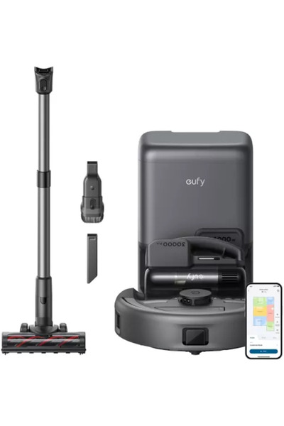 eufy Aspirator robot E20 3-in-1 8.000Pa Statie Auto-Golire Sistem Filtrare 5 ...