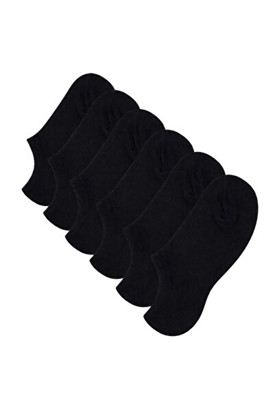 Şerife Hanım Women's Bamboo 6-Piece Seamless Ballerina Socks Black White Gray...