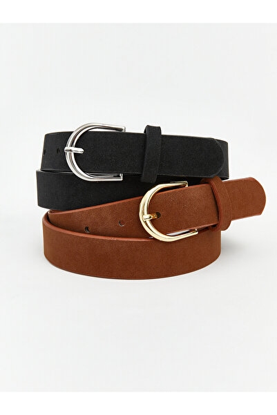 LC Waikiki Lcw Accessories Black Plain Women's Belt with Nevavm Difference
