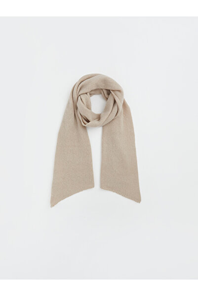LC Waikiki Lcw Accessories Beige Plain Women's Scarf with Nevavm Difference