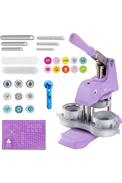 GENERAL Button Maker Machine Multiple Sizes, 3-in-1 Installation-Free Badge M...