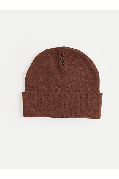 LC Waikiki Nevavm Farkıyla Lcw Accessories Brown Knitwear Plain Men's Beanie