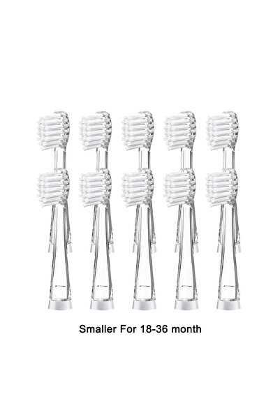 Choice smaller 10PCS Kid's Replacement Toothbrush Heads Soft Bristle Replacea...