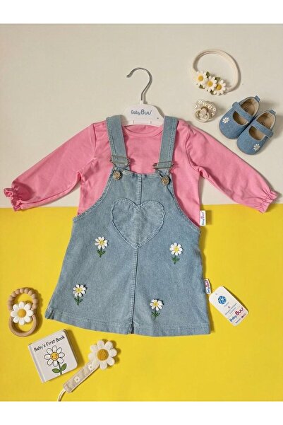 Baby Buu Kız çocuk Papatyalı kot jile