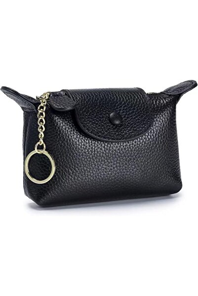 ASKIND Women's Leather Coin Purse with KeyChain, Small Leather Pouch with Zip...
