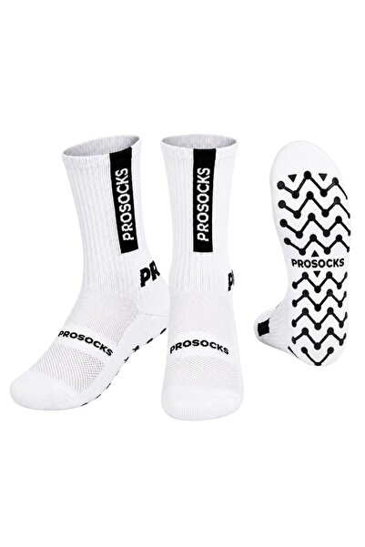 Şerife Hanım Non-Slip Sports 3-Piece Socks White |   Breathable, Ankle-Suppor...