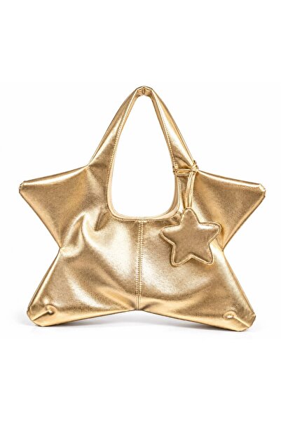 Tecer Bag Kadın Star Yıldız Form Star Charmlı El ve Omuz Çantası