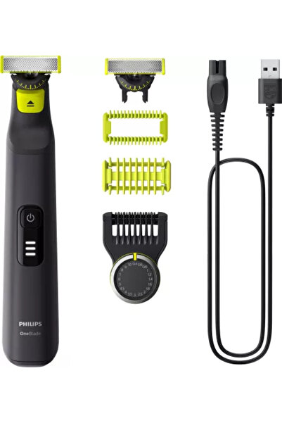 Philips Aparat de ras (0,2mm) si tuns (0,4-10mm) OneBlade Pro QP6542/15, Fata...