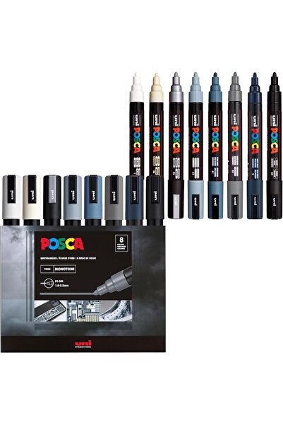 POSCA مجموعة أقلام تلوين، أقلام طلاء أكريليك برؤوس قابلة للعكس للتلوين والرسم...