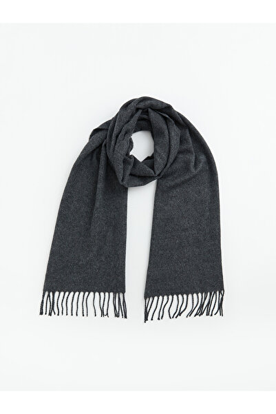 LC Waikiki Lcw Accessories Anthracite Plain Men's Scarf with Nevavm Difference